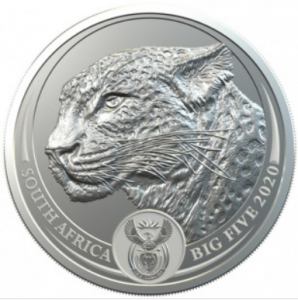 SOUTH AFRICA 2020 - LEOPARD SILVER 1 OZ (BIG FIVE COINS)