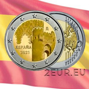 SPAIN 2 EURO 2021 - HISTORIC CITY OF TOLEDO