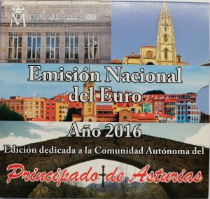 SPAIN 2016 - EURO COIN SET BU - Asturias