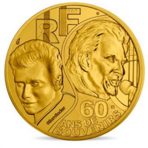 FRANCE 1/4 EURO 2020 - JOHNNY HALLYDAY 60 YEARS OF MEMORIES
