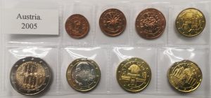 AUSTRIA 2005 - EURO COIN SET