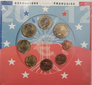 FRANCE 2012 - EURO COIN SET - BU