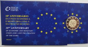PORTUGAL 2 EURO 2009 - 10 Years Euro - EMU PROOF