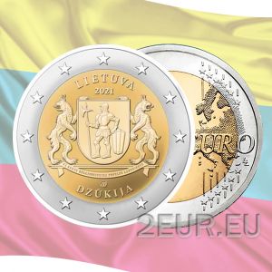 LITHUANIA 2 EURO 2021 - Dzūkija