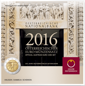 AUSTRIA 2016 - EURO COIN SET - NATIONALBANK