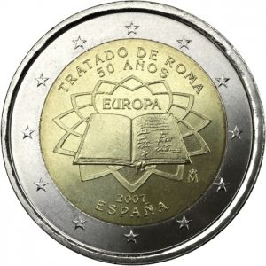 SPAIN 2 EURO 2007 - TREATY OF ROME