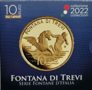 ITALY 10 euro 2022 - Fountains of Italy - Trevi Fountain