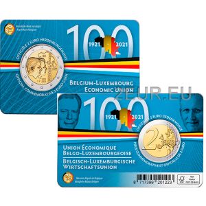 BELGIUM 2 EURO 2021 - 100th anniversary of the Belgium - Luxembourg  Economic Union (BLEU) NL