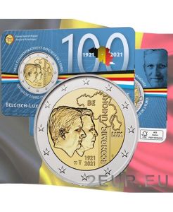 BELGIUM 2 EURO 2021 - 100th anniversary of the Belgium - Luxembourg  Economic Union (BLEU) FR