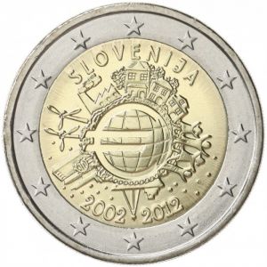 SLOVENIA 2 EURO 2012 - 10 YEARS OF EURO