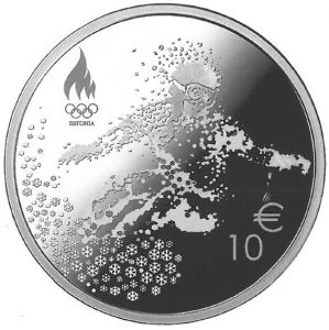 ESTONIA 10 EURO 2018 - FOR THE ESTONIAN DELEGATION AND ATHLETES AT THE XXIII OLYMPYC WINTER GAMES 
