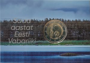 ESTONIA 2 EURO 2018 - 100TH ANNIVERSARY OF THE REPUBLIC OF ESTONIA - C/C